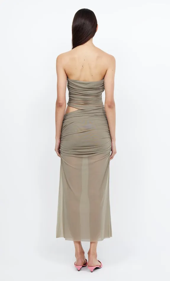 Women IONA STRAPLESS DRESS 8211 TAUPE Bec Bridge Maxi Dresses