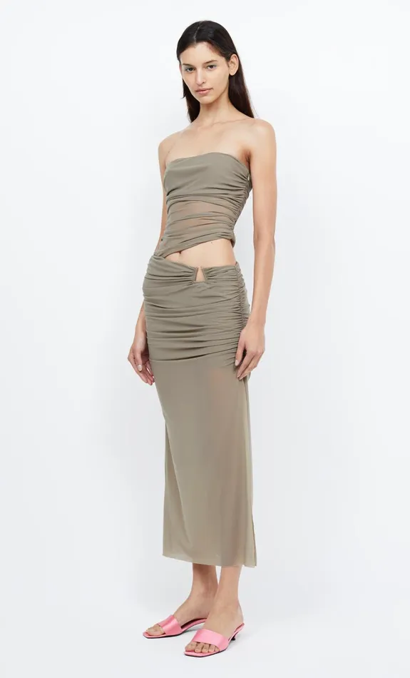 Women IONA STRAPLESS DRESS 8211 TAUPE Bec Bridge Maxi Dresses