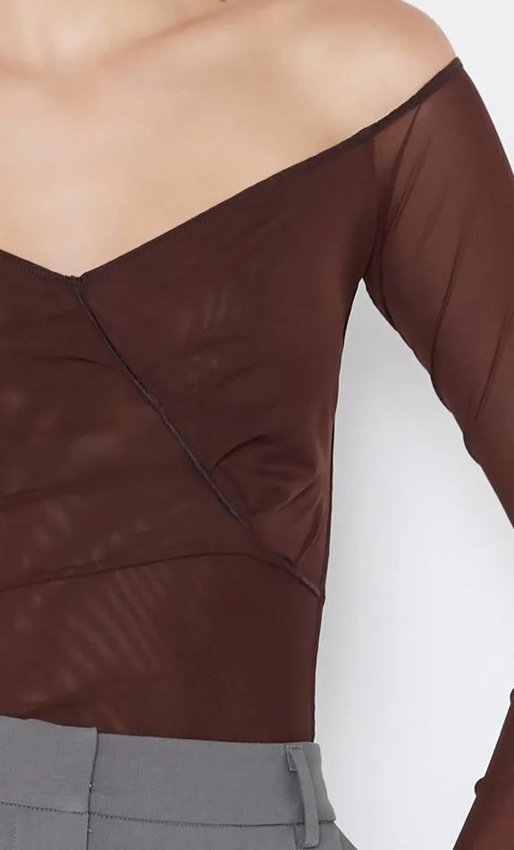Women ISADORA LONG SLEEVE TOP 8211 CHOCOLATEBLACK Bec Bridge Long Sleeve