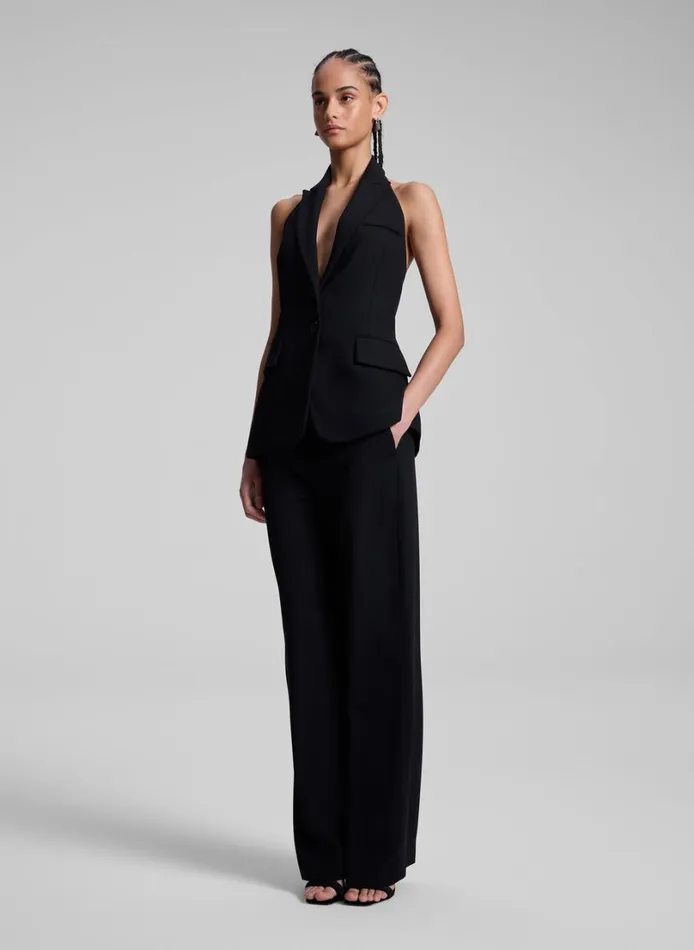 Women Jackets and Coats ALC Alexa Tailored Vest Black