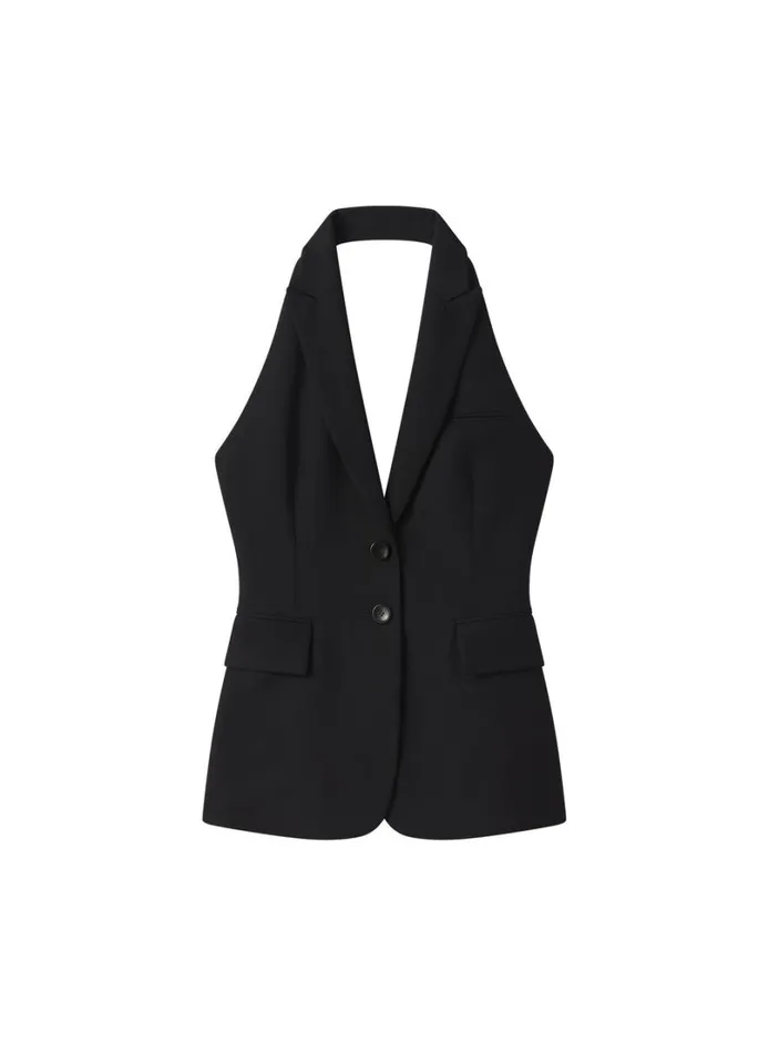 Women Jackets and Coats ALC Alexa Tailored Vest Black