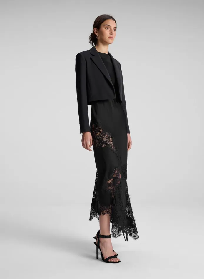 Women Jackets and Coats ALC Cole Cropped Jacket Black