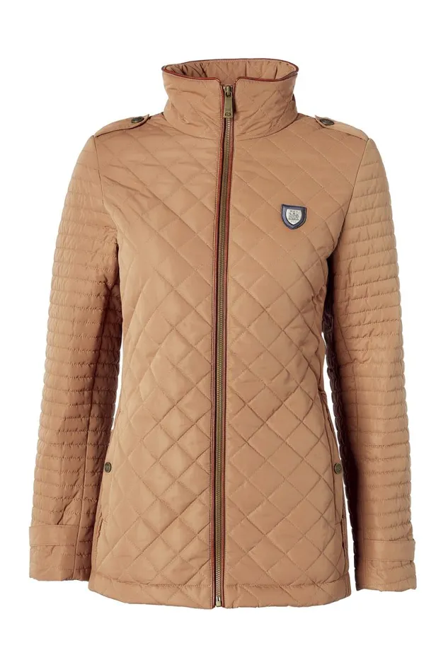 Women Jackets Holland Cooper Juliana Quilted Jacket Coffee Women Jackets Holland Cooper Juliana Quilted Jacket Coffee