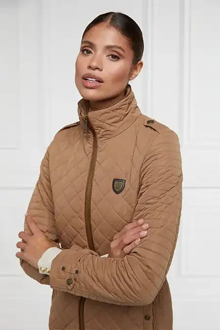 Women Jackets Holland Cooper Juliana Quilted Jacket Coffee Women Jackets Holland Cooper Juliana Quilted Jacket Coffee