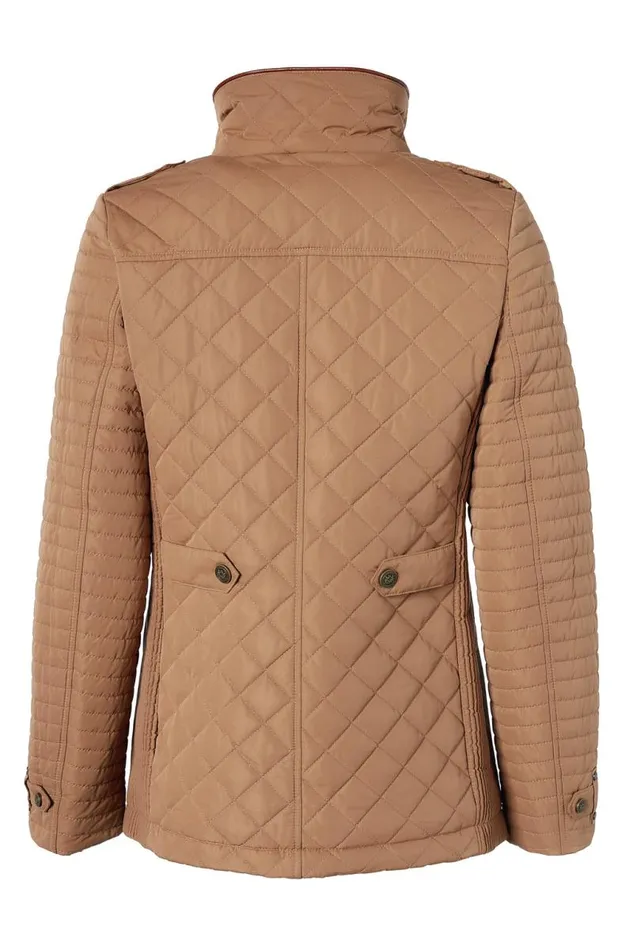 Women Jackets Holland Cooper Juliana Quilted Jacket Coffee Women Jackets Holland Cooper Juliana Quilted Jacket Coffee