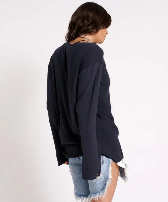 Women JAGGER BOYFRIEND LONG SLEEVE TEE One Teaspoon Tees and Tanks Women JAGGER BOYFRIEND LONG SLEEVE TEE One Teaspoon Tees and Tanks