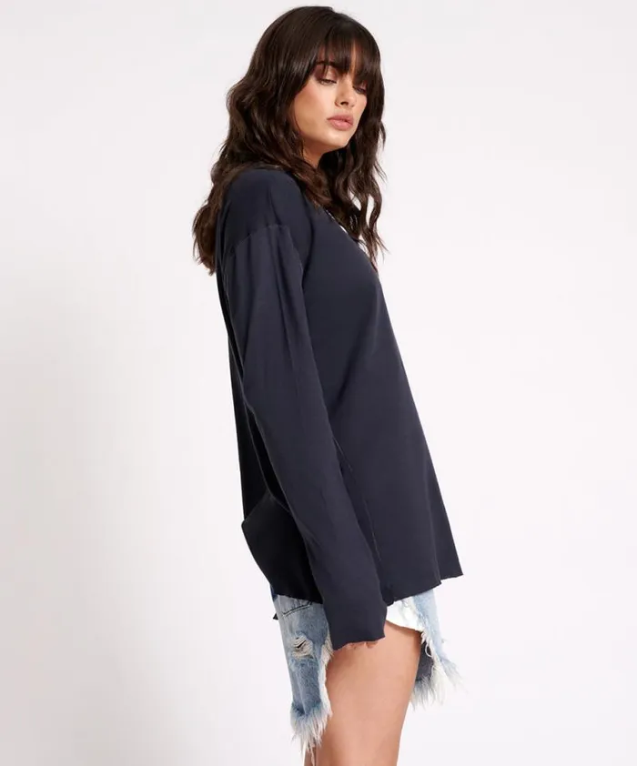 Women JAGGER BOYFRIEND LONG SLEEVE TEE One Teaspoon Tees and Tanks Women JAGGER BOYFRIEND LONG SLEEVE TEE One Teaspoon Tees and Tanks