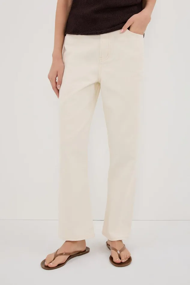 Women Jeans DISSH FINN CREAM TWISTED SEAM JEAN