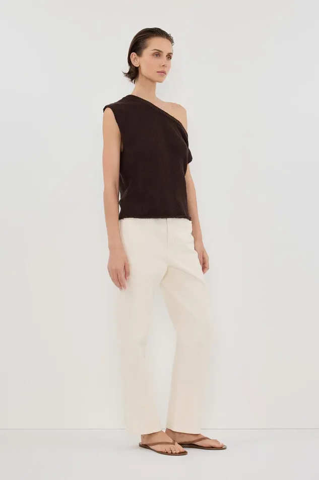 Women Jeans DISSH FINN CREAM TWISTED SEAM JEAN