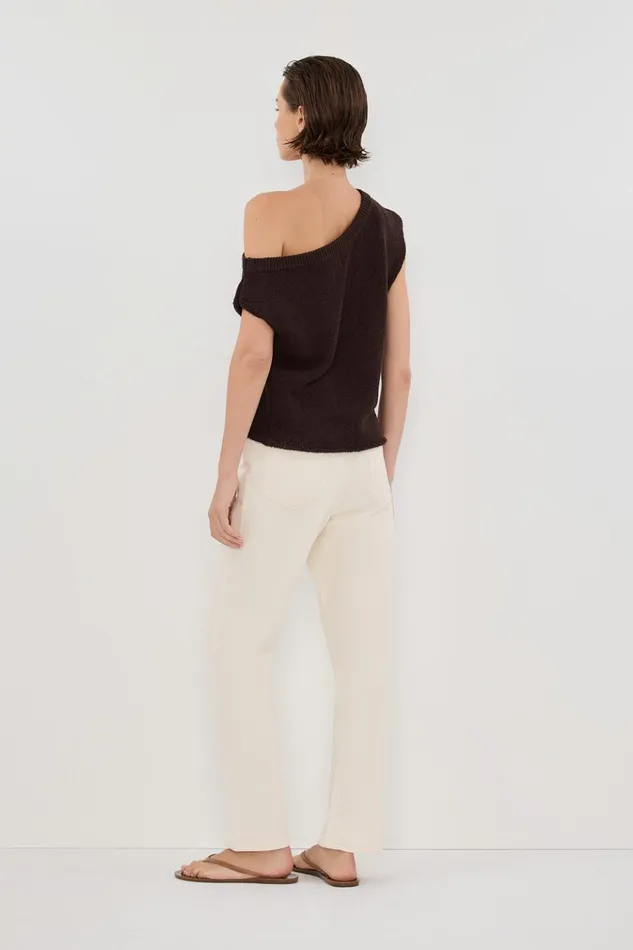 Women Jeans DISSH FINN CREAM TWISTED SEAM JEAN
