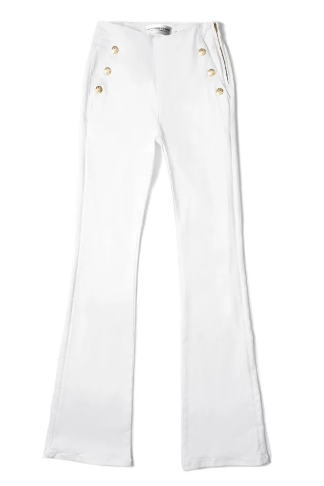 Women Jeans Holland Cooper Amoria Flared Jean White