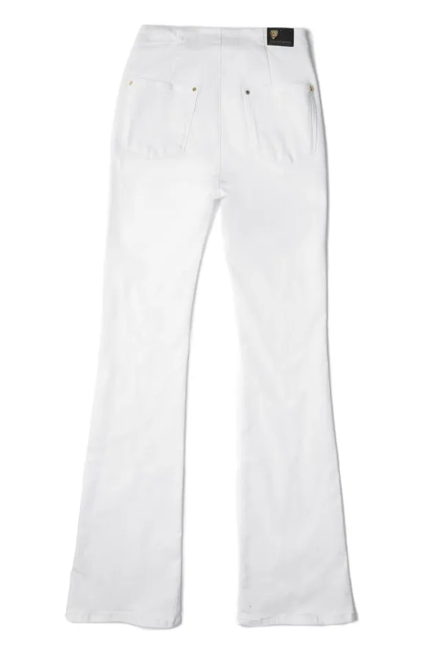 Women Jeans Holland Cooper Amoria Flared Jean White