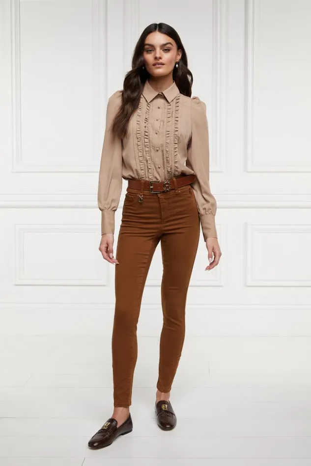 Women Jeans Holland Cooper Jodhpur Jean Dark Caramel