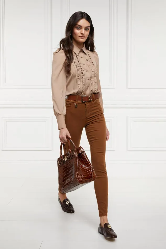 Women Jeans Holland Cooper Jodhpur Jean Dark Caramel