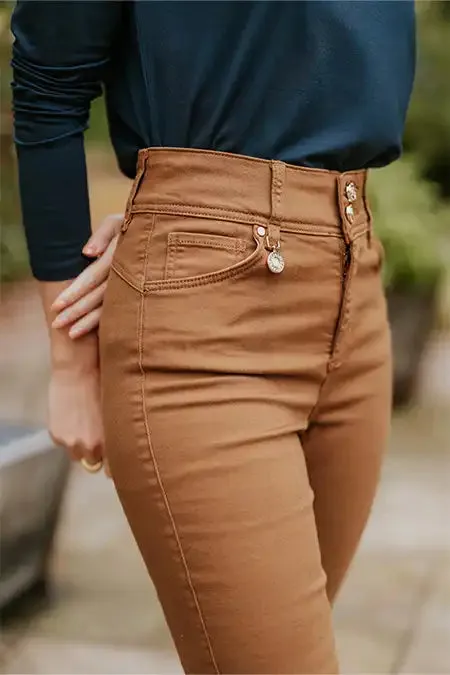 Women Jeans Holland Cooper Jodhpur Jean Dark Caramel