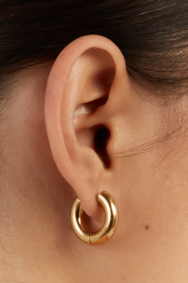 Women Jewellery DISSH PORTER MINI MARGOT GOLD HOOPS