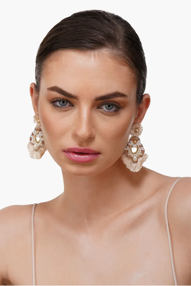 Women Jewelry America and Beyond Dreaming of the Beach Fringe Earrings