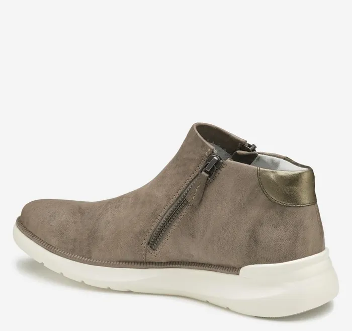 Women Johnston and Murphy Boots and Booties Emery Zip Bootie Gray Italian Washed Sheepskin Women Johnston and Murphy Boots and Booties Emery Zip Bootie Gray Italian Washed Sheepskin