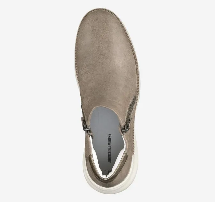 Women Johnston and Murphy Boots and Booties Emery Zip Bootie Gray Italian Washed Sheepskin Women Johnston and Murphy Boots and Booties Emery Zip Bootie Gray Italian Washed Sheepskin