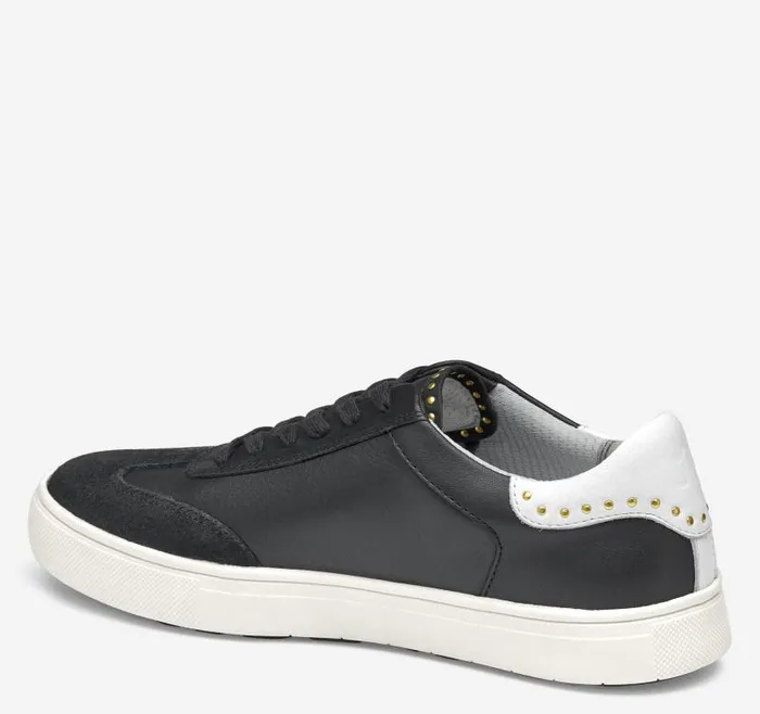 Women Johnston and Murphy Golf Madison Studded Hybrid Black Calfskin Women Johnston and Murphy Golf Madison Studded Hybrid Black Calfskin