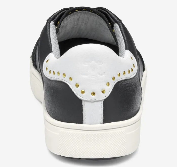 Women Johnston and Murphy Golf Madison Studded Hybrid Black Calfskin Women Johnston and Murphy Golf Madison Studded Hybrid Black Calfskin