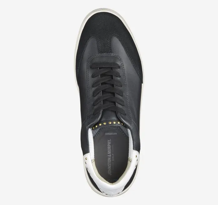 Women Johnston and Murphy Golf Madison Studded Hybrid Black Calfskin Women Johnston and Murphy Golf Madison Studded Hybrid Black Calfskin