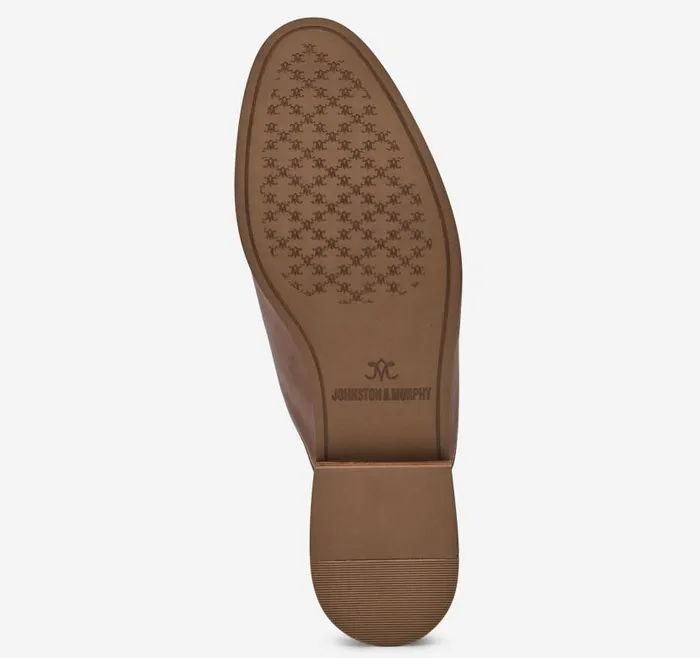 Women Johnston and Murphy Mules and Loafers Ali Bit Mule Cognac Glove Leather Women Johnston and Murphy Mules and Loafers Ali Bit Mule Cognac Glove Leather