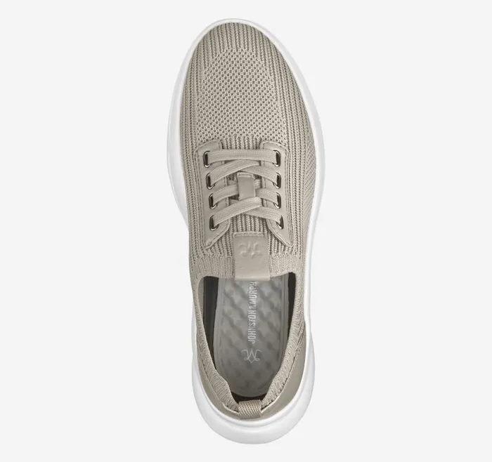 Women Johnston and Murphy Sneakers Escape Knit LaceUp Taupe Knit Women Johnston and Murphy Sneakers Escape Knit LaceUp Taupe Knit