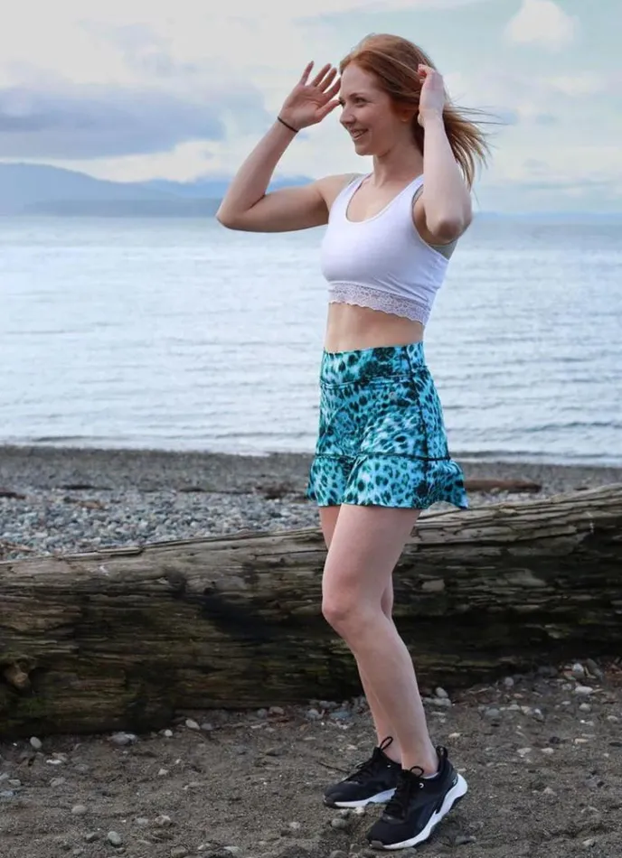 Women JoJo Skirt Skort 145034 Wildblue Dona Jo Jojo Skirts 145034