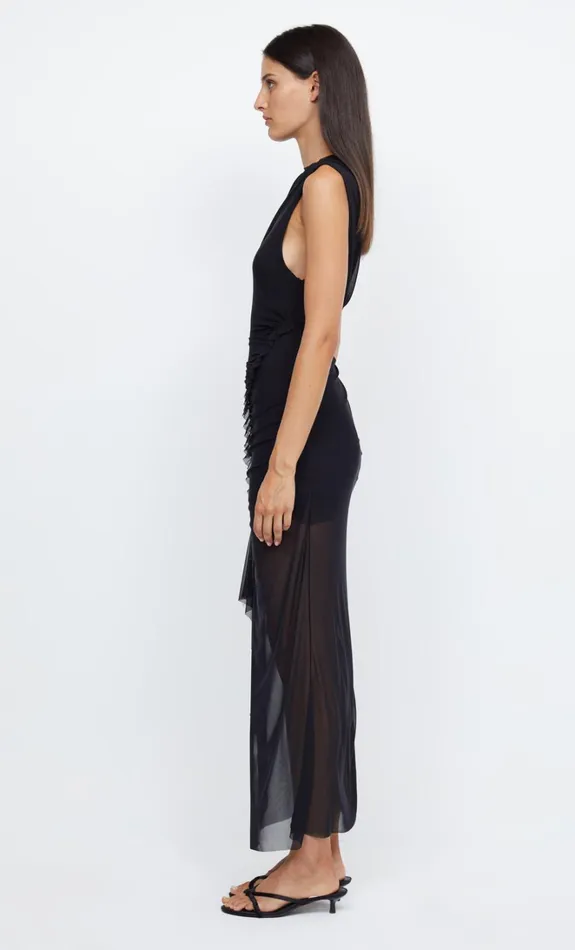 Women JULIEN ASYM MAXI DRESS 8211 BLACK Bec Bridge Maxi Dresses