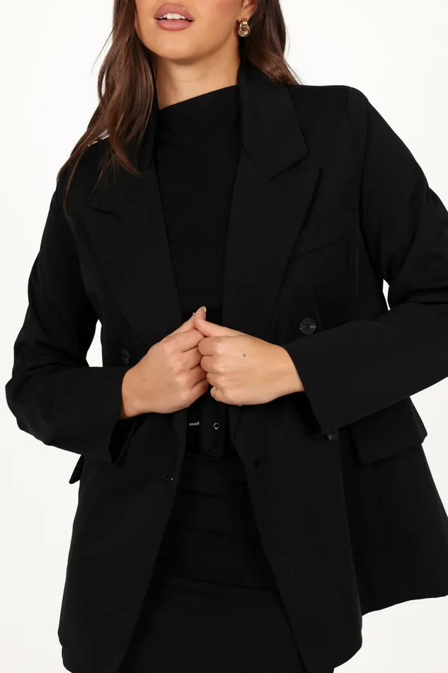 Women Juliette Blazer Black Blazers Petal and Pup
