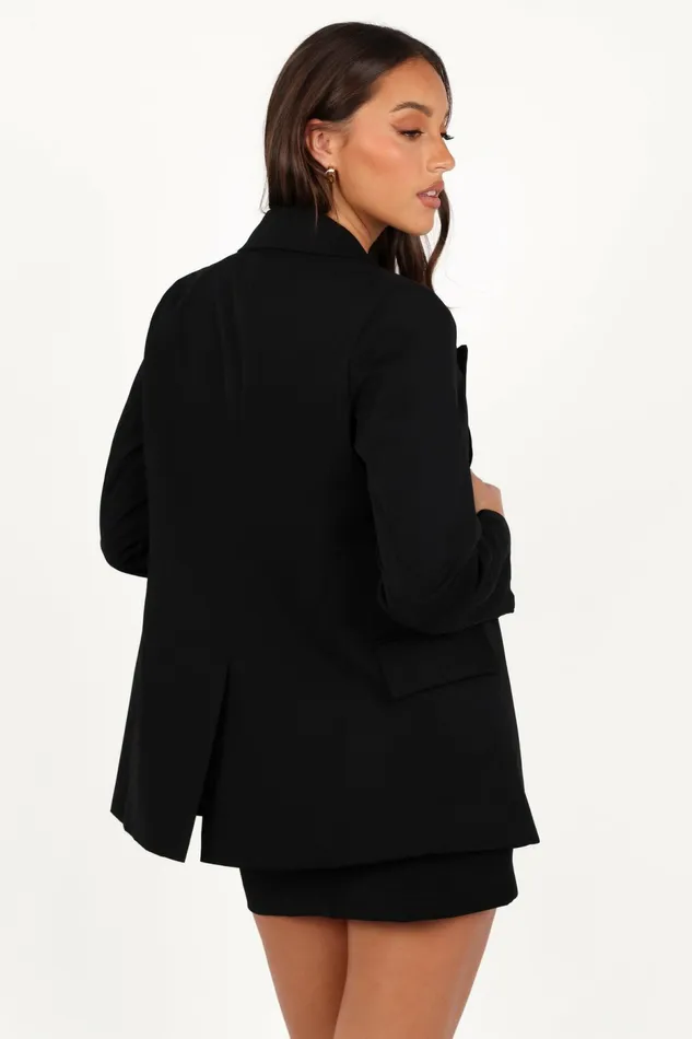Women Juliette Blazer Black Blazers Petal and Pup
