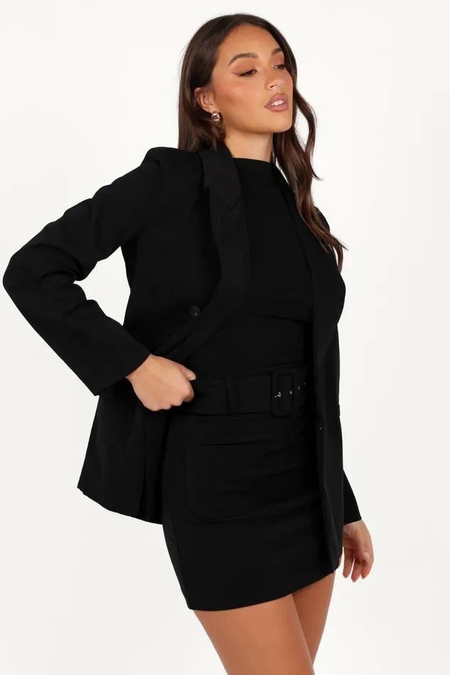 Women Juliette Blazer Black Blazers Petal and Pup