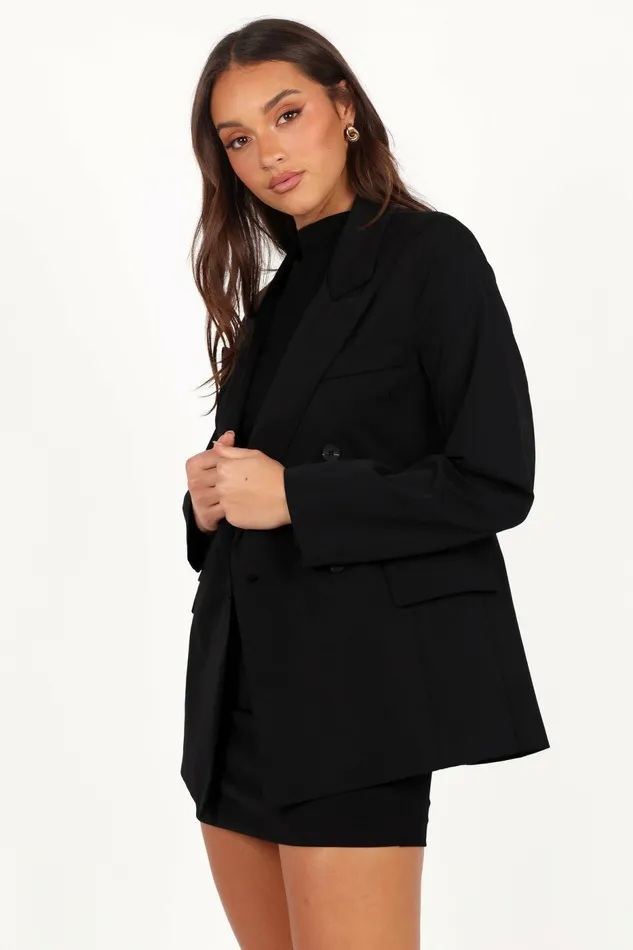 Women Juliette Blazer Black Blazers Petal and Pup