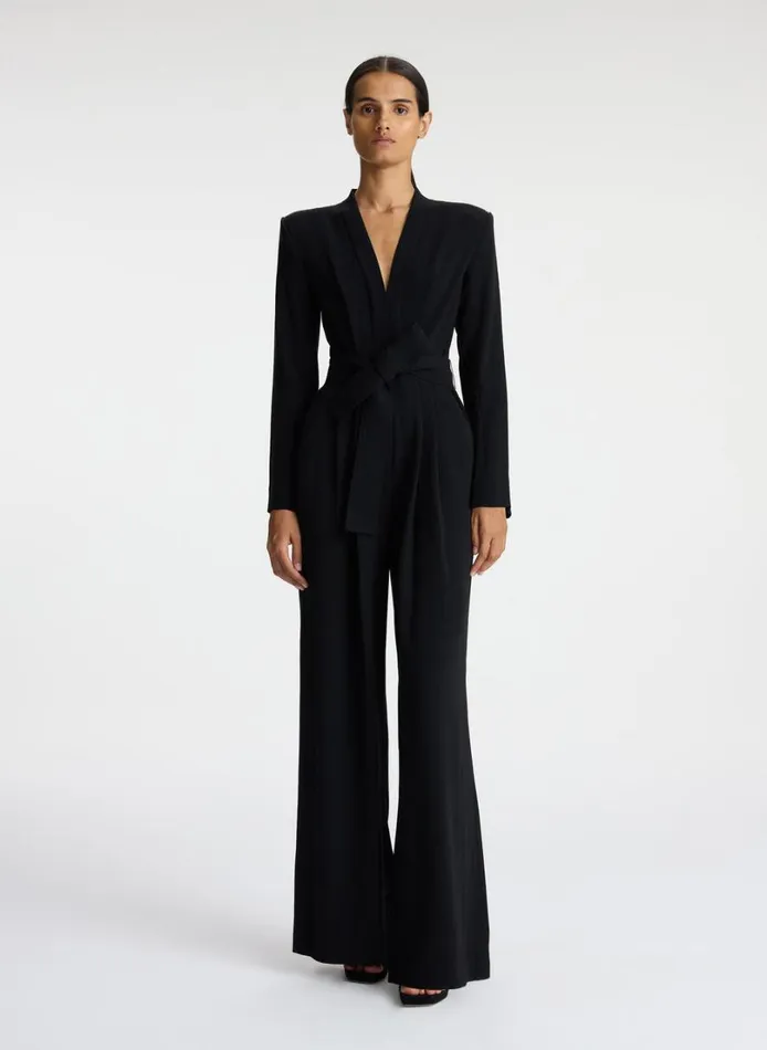 Women Jumpsuits ALC Kieran II WideLeg Jumpsuit Black