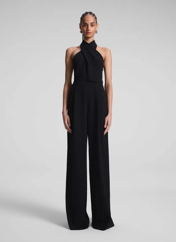 Women Jumpsuits ALC Murphy II Wide Leg Jumpsuit Black
