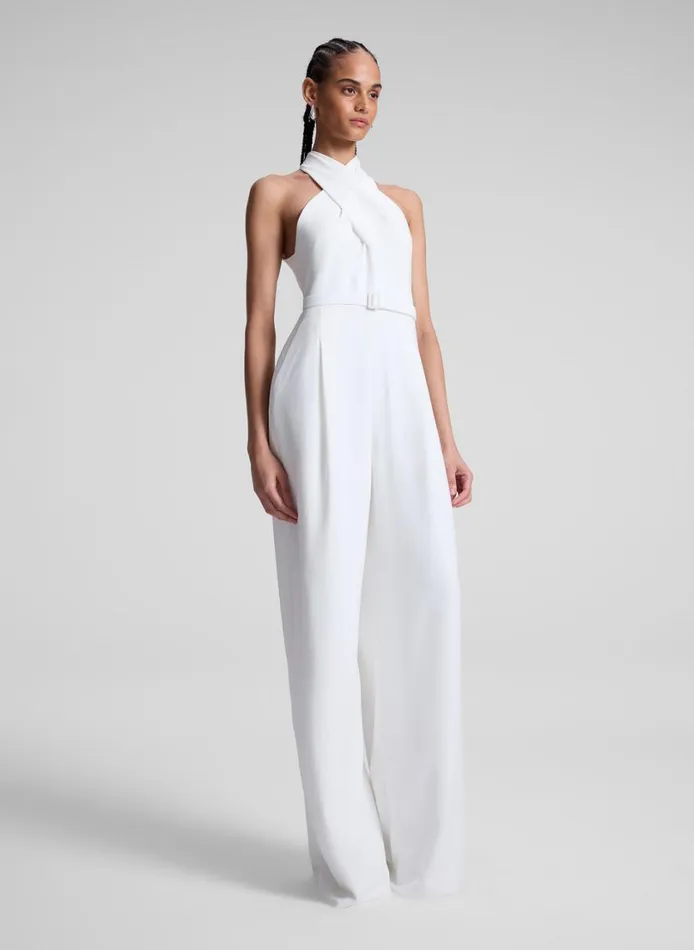 Women Jumpsuits ALC Murphy II Wide Leg Jumpsuit White