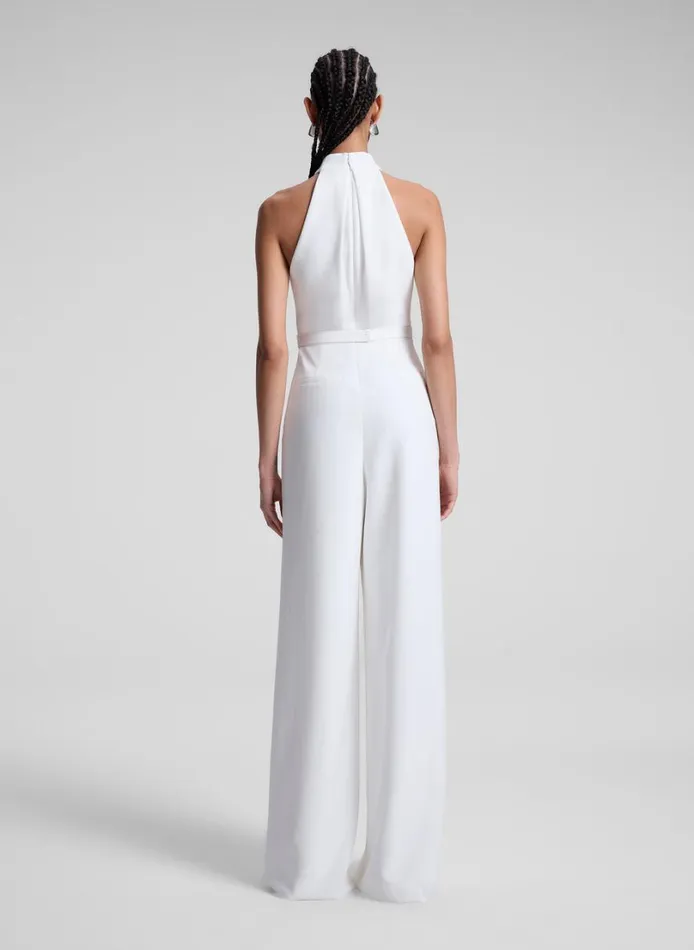 Women Jumpsuits ALC Murphy II Wide Leg Jumpsuit White