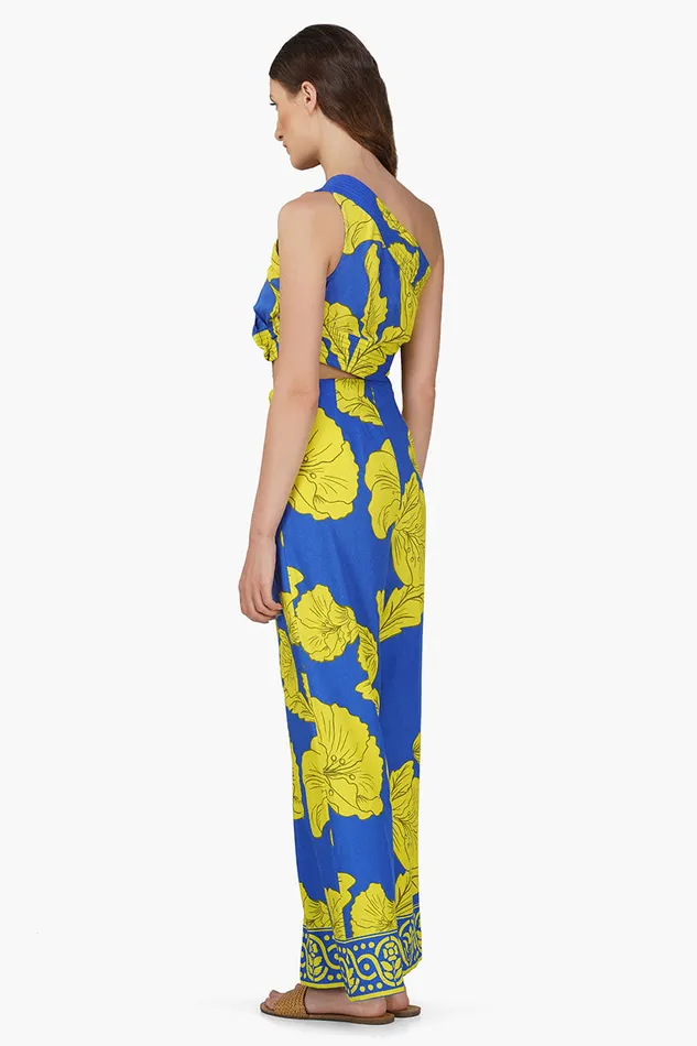 Women Jumpsuits America and Beyond Yellow Daze Printed Jumpsuit