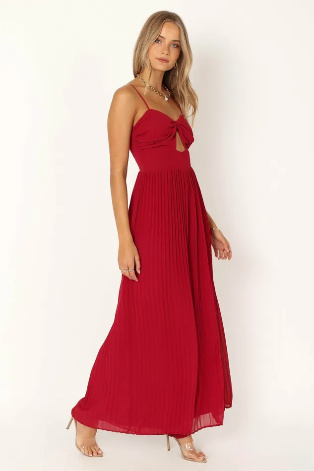 Women Jumpsuits and Rompers Petal and Pup Alice Wide Leg Jumpsuit Red