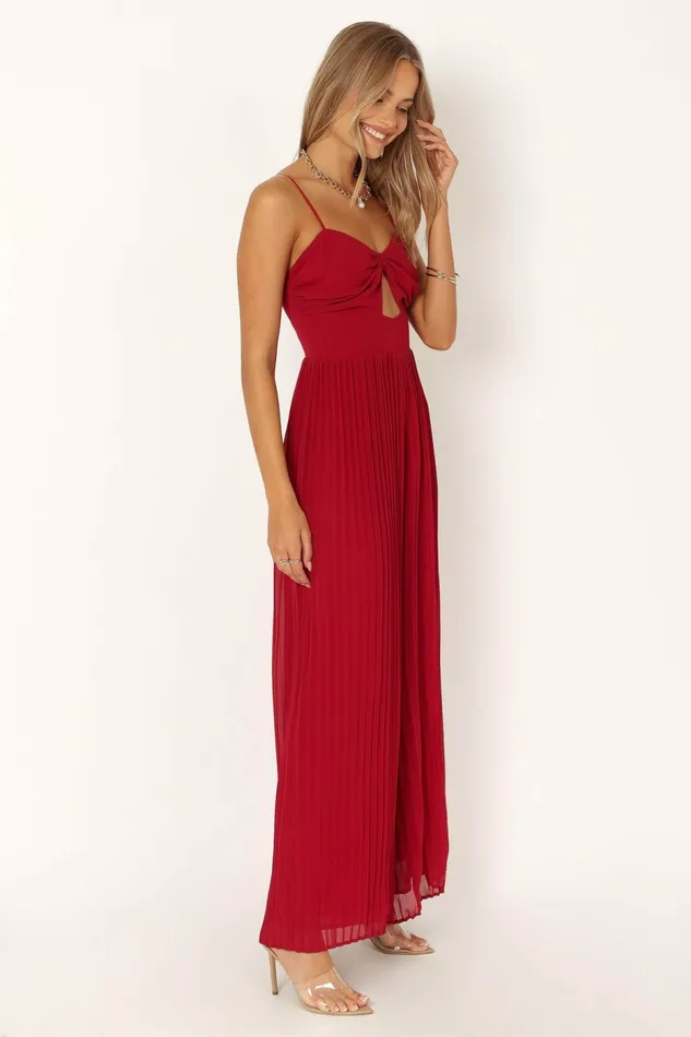 Women Jumpsuits and Rompers Petal and Pup Alice Wide Leg Jumpsuit Red