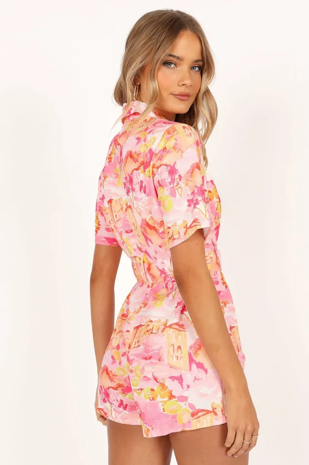 Women Jumpsuits and Rompers Petal and Pup Arianna Romper Pink Scenic