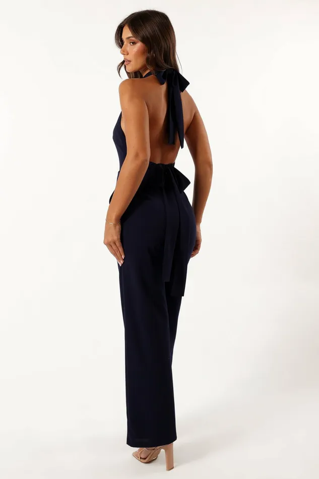 Women Jumpsuits and Rompers Petal and Pup Clara Bow Jumpsuit Navy