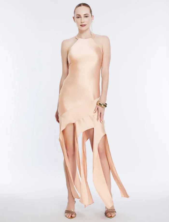 Women Kalina Cascading Ruffle Dress Blush BCBG Dresses Women Kalina Cascading Ruffle Dress Blush BCBG Dresses