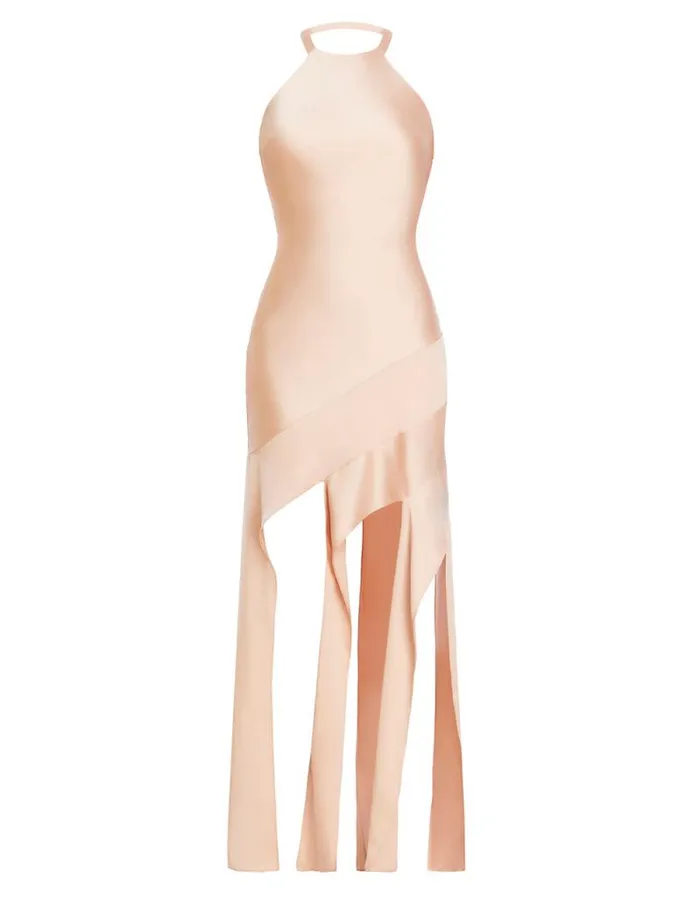 Women Kalina Cascading Ruffle Dress Blush BCBG Dresses Women Kalina Cascading Ruffle Dress Blush BCBG Dresses