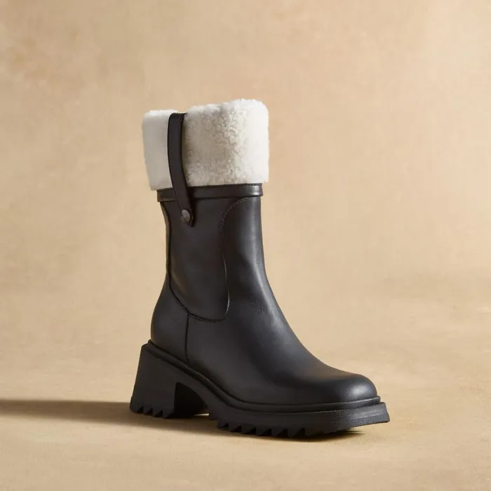 Women Katrin Shearling Boots Black Sundance Catalog Boots Women Katrin Shearling Boots Black Sundance Catalog Boots