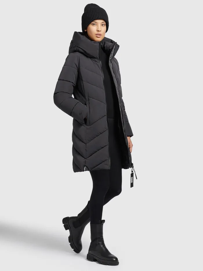 Women KHUJO Mantel DARKA Dunkelgrau Dunkelgrau Puffer Coats