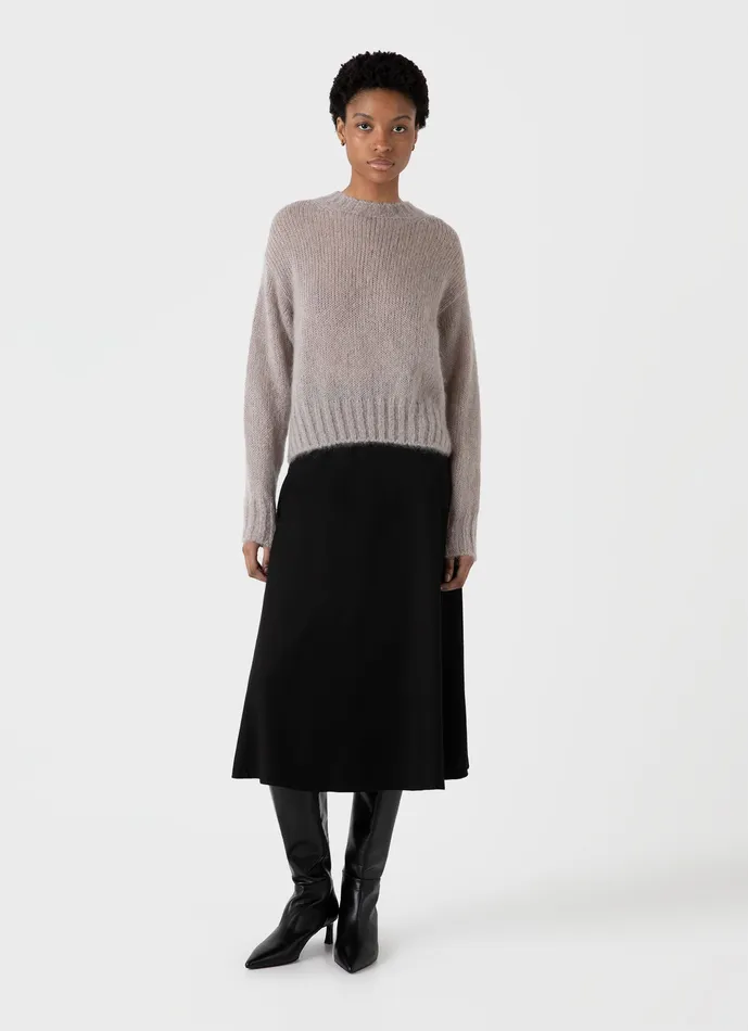 Women Knitwear ussunspel Mohair Silk Jumper Sandstone Women Knitwear ussunspel Mohair Silk Jumper Sandstone