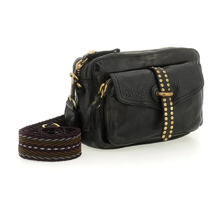 Women Kura Black Campomaggi Crossbody Bags Women Kura Black Campomaggi Crossbody Bags