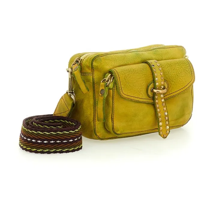 Women Kura Yellow Campomaggi Crossbody Bags Women Kura Yellow Campomaggi Crossbody Bags